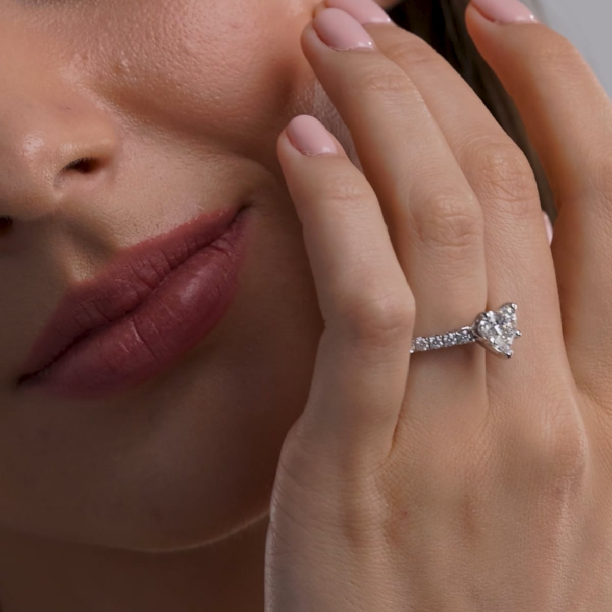 2 1 2 ctw Heart Lab Grown Diamond Royal Crown Engagement Ring Grownbrilliance
