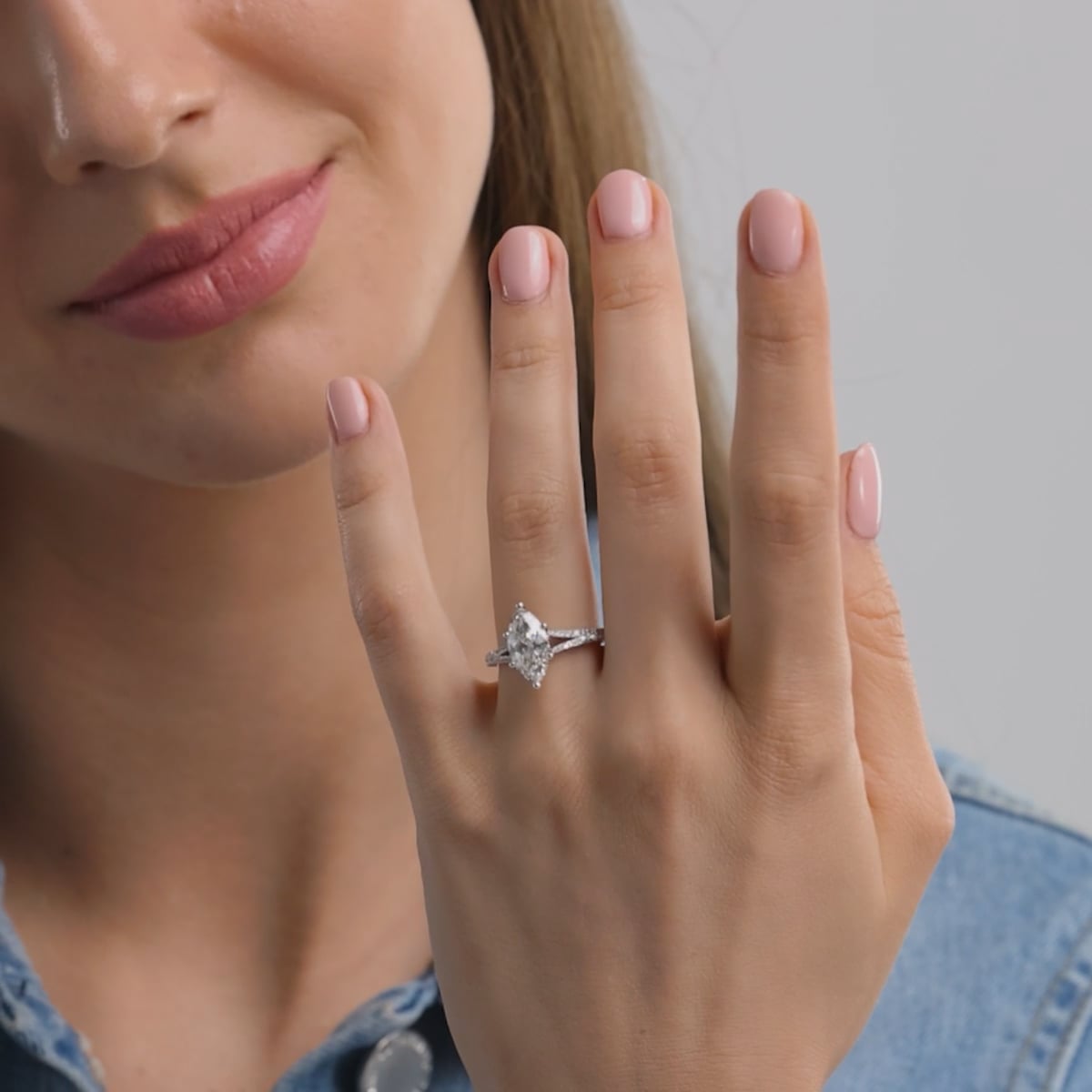 product video 2 for 2 1/3 ctw Marquise Lab Grown Diamond Split Shank Engagement Ring