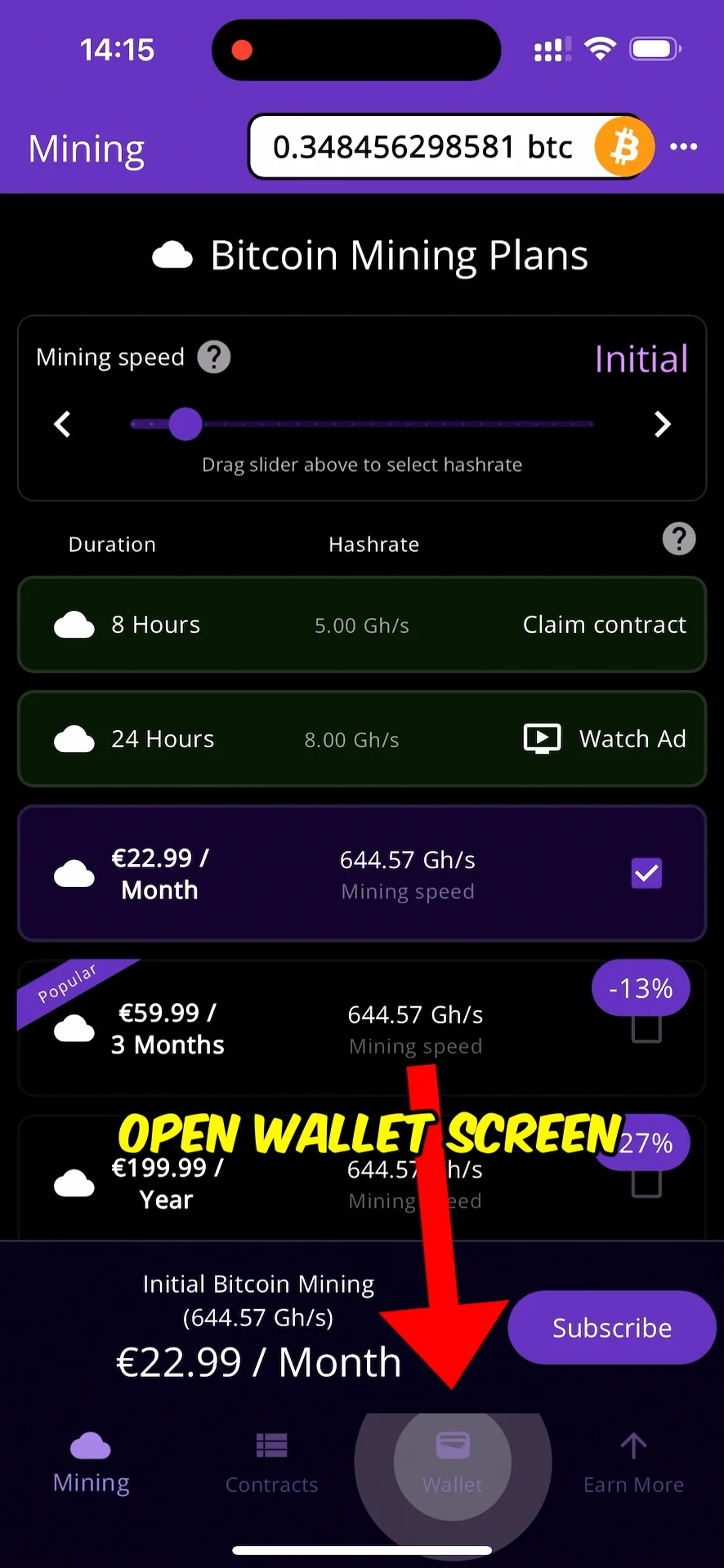 How to withdraw Bitcoin from ThatMiner.com to any Bitcoin wallet