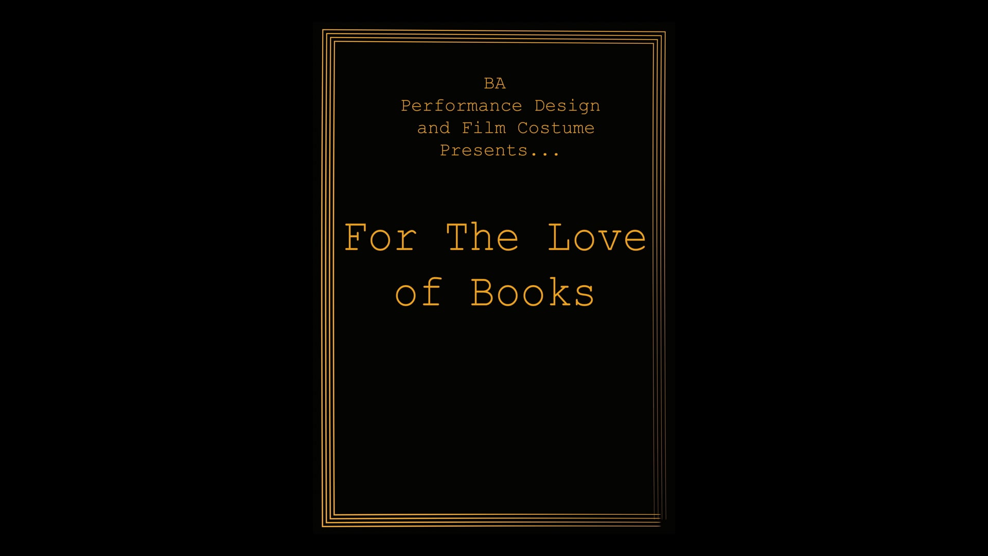 For the Love of Books