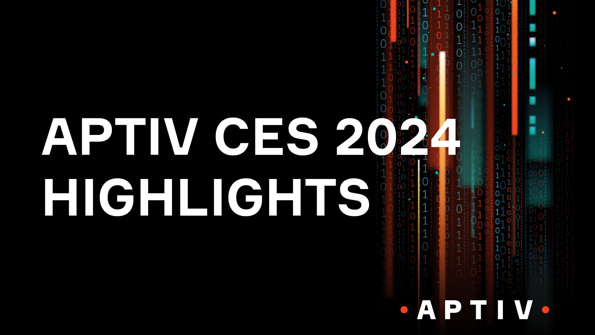 Aptiv CES 2024 Highlights