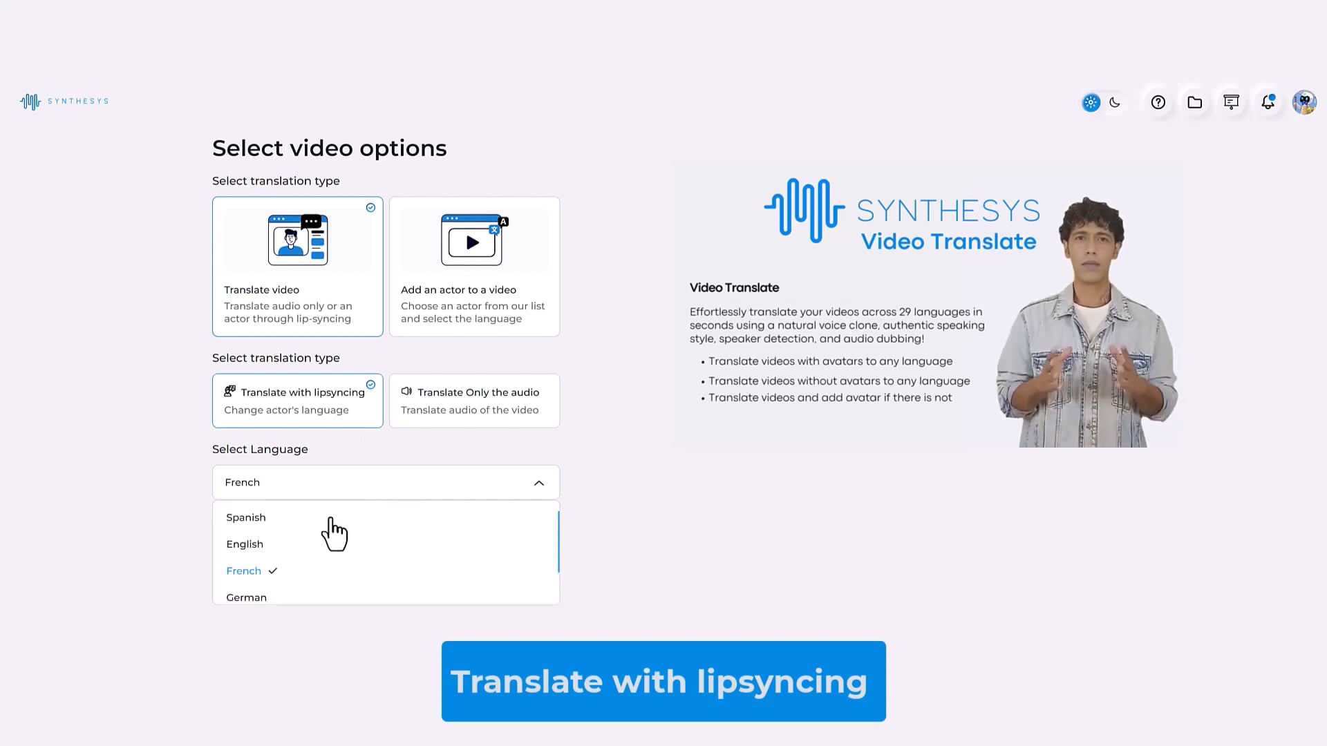 Synthesys Video Translate Demo On Vimeo