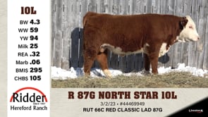 Lot #10L - R 87G NORTH STAR 10L