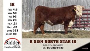 Lot #1K - R 5184 NORTH STAR 1K