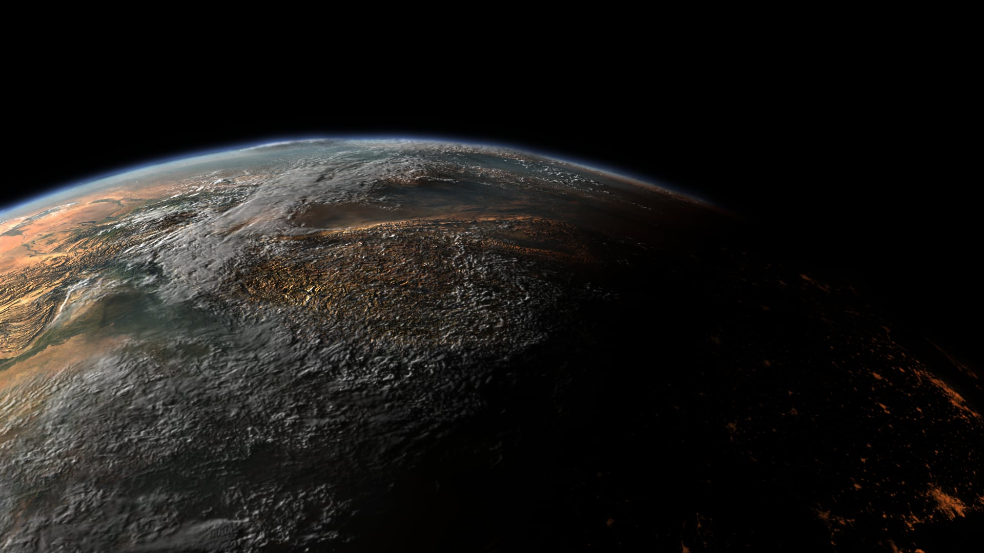 CGI Earth Scene