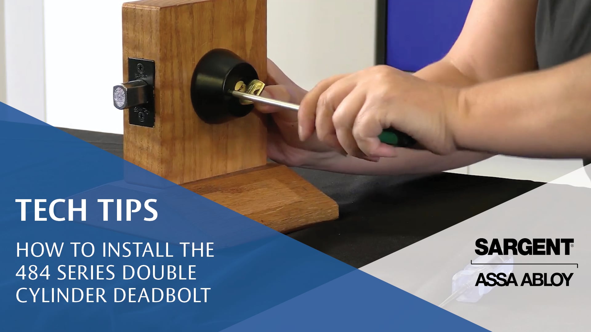 How to Install the SARGENT 484 Series Double Cylinder Deadbolt | Videos ...