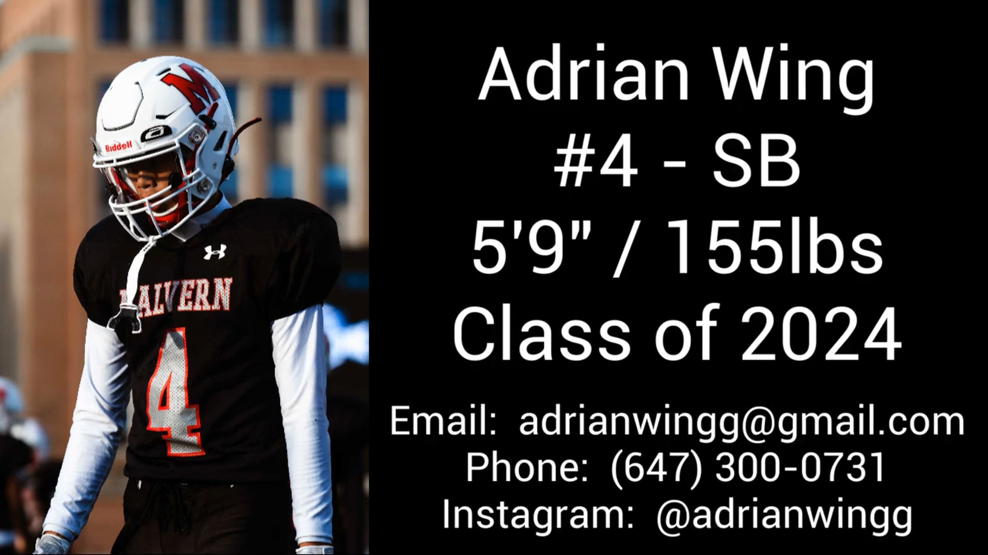 Watch adrian wing's inside receiver film