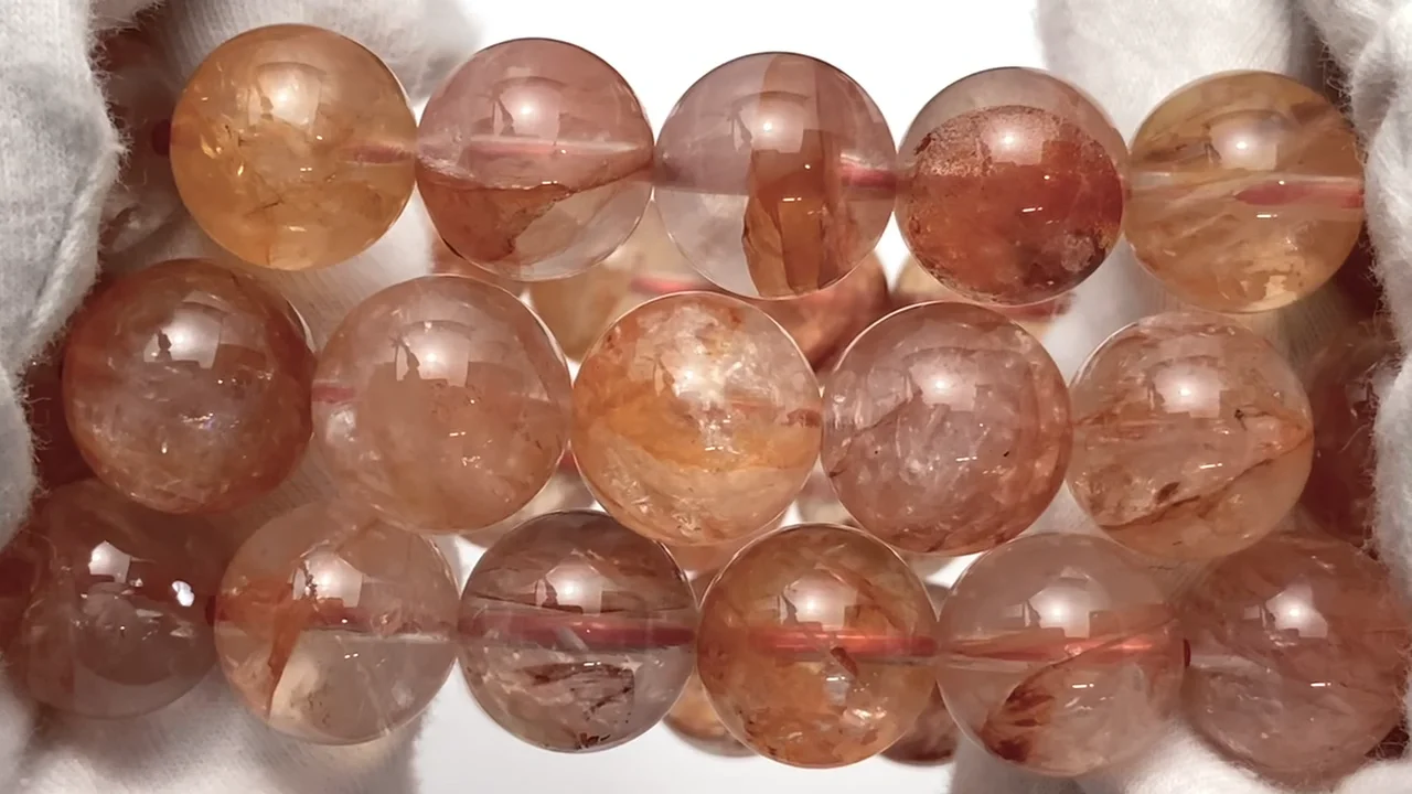 動画】オーロラクォーツ ラウンド9mm・11mm・12mm・13mm 【ライト