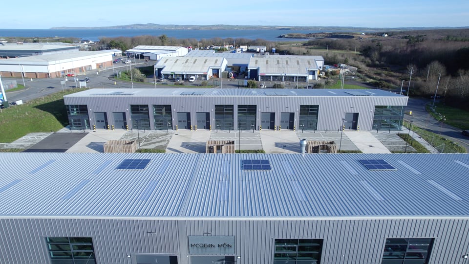 Construction - Penrhos Industrial Estate - Holyhead Drone Video