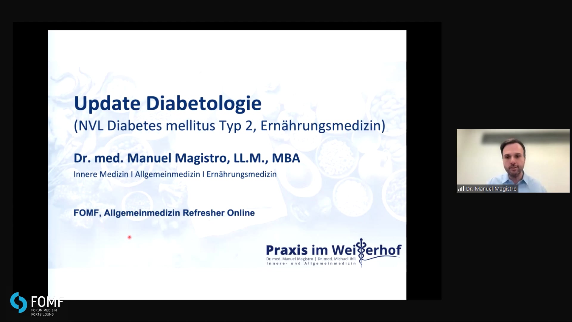 Update Diabetologie (NVL Diabetes mellitus Typ 2, Ernährungsmedizin)