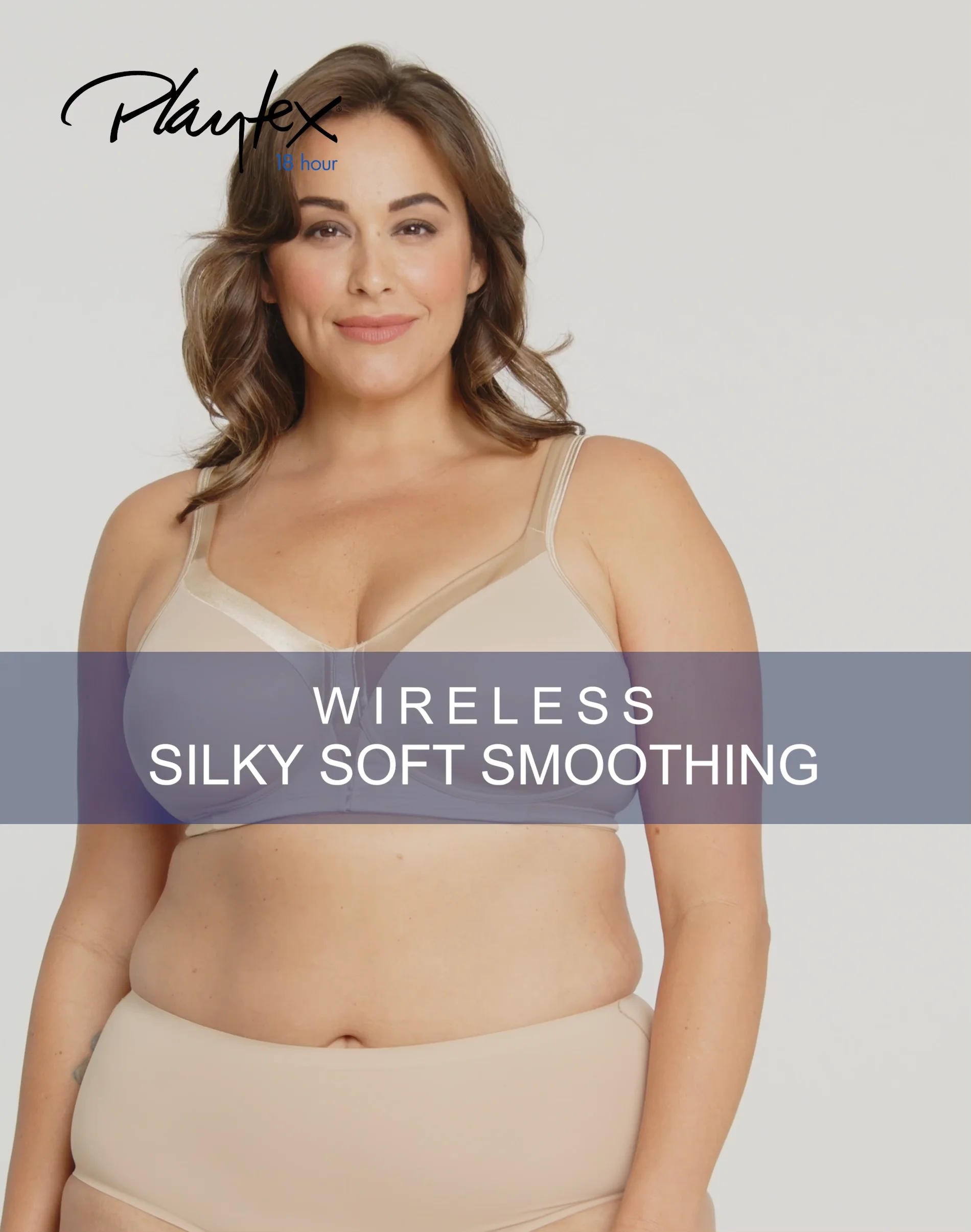 Playtex 18 Hour Silky Soft Smoothing Cool & Breathable Wireless Bra