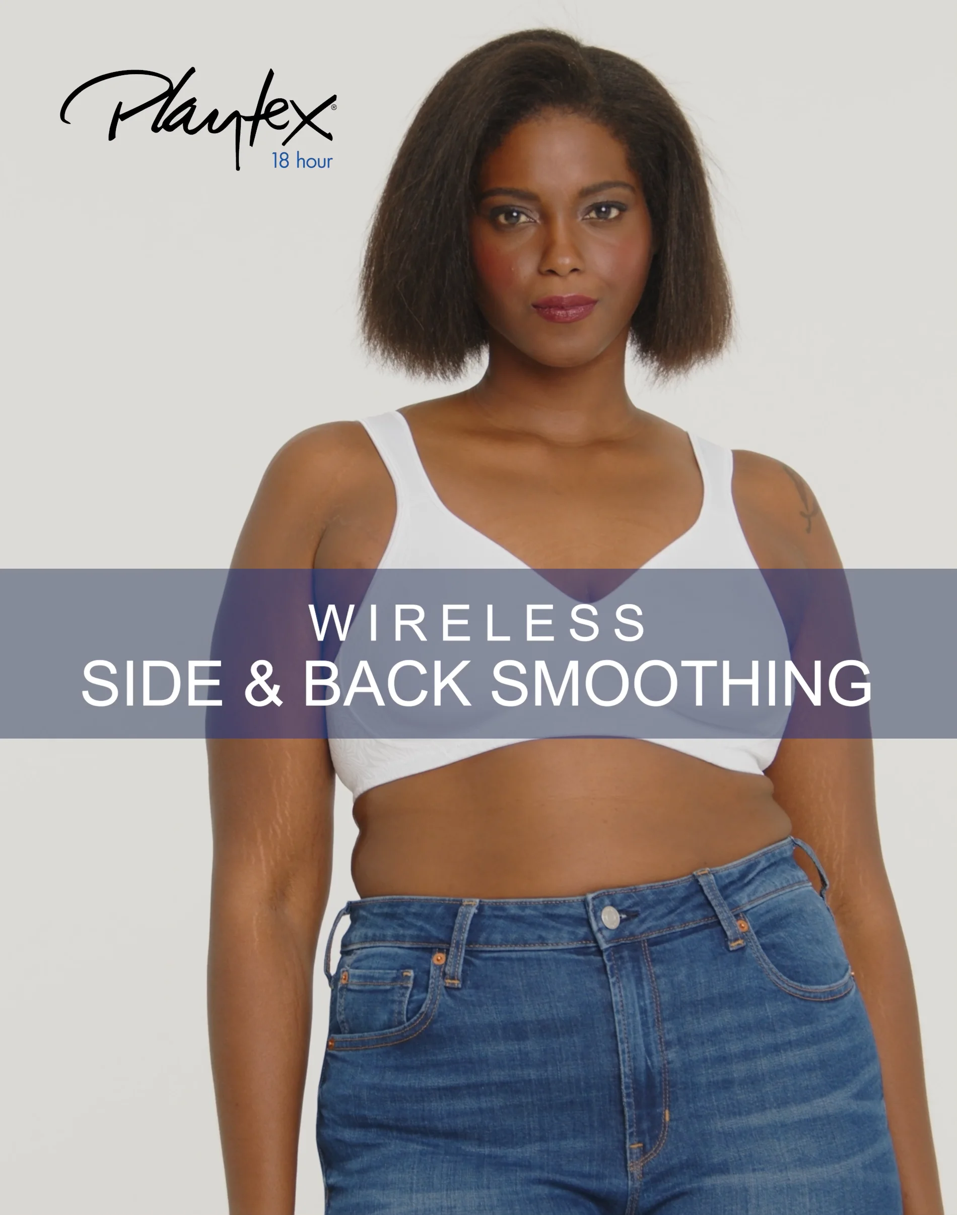 Playtex 18 Hour Side & Back Smoothing Wireless Bra