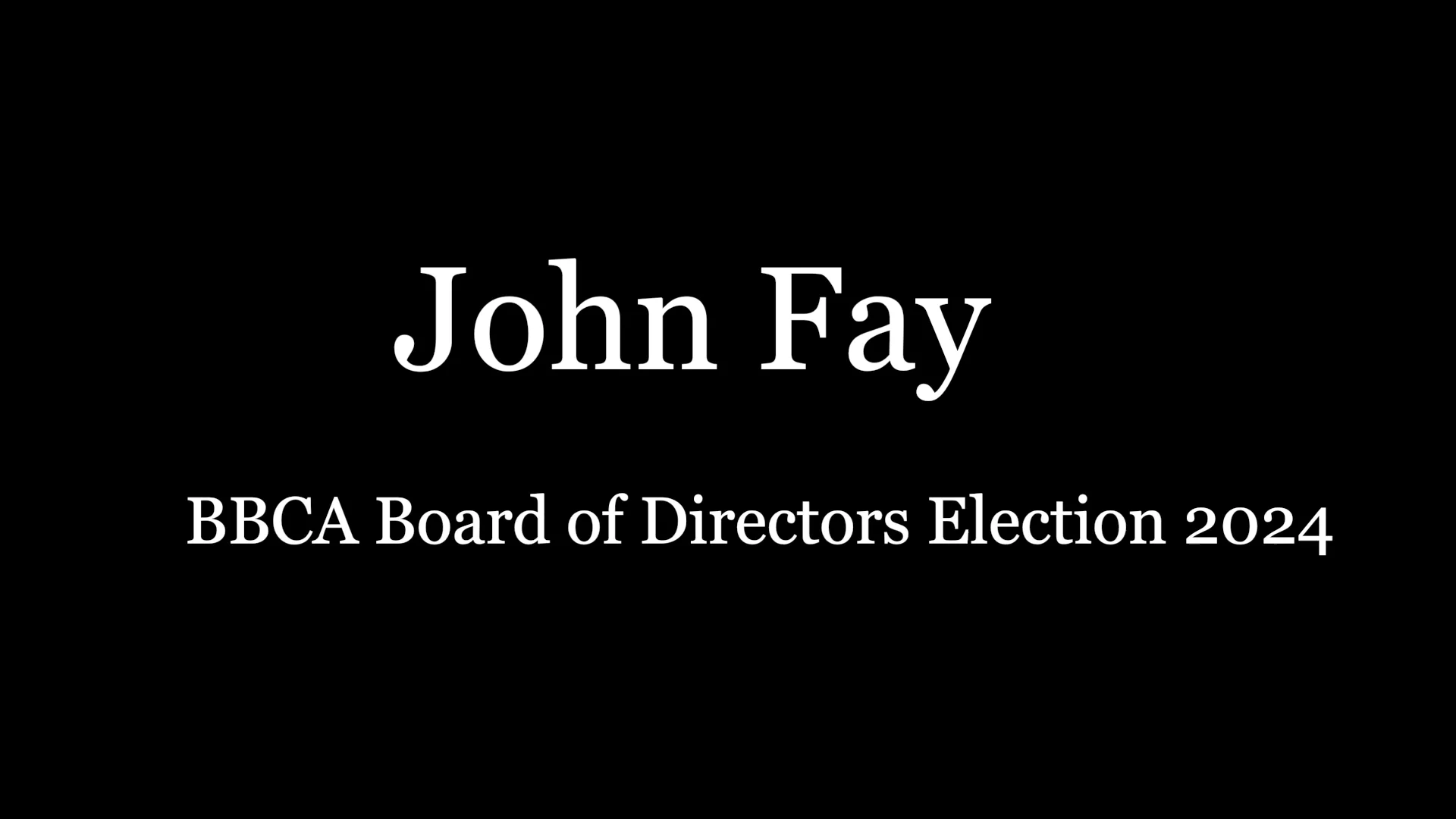 John Fay 2024 Candidate on Vimeo