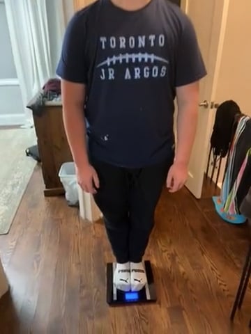 Watch PurpleShift athlete's Weight: 252 pounds