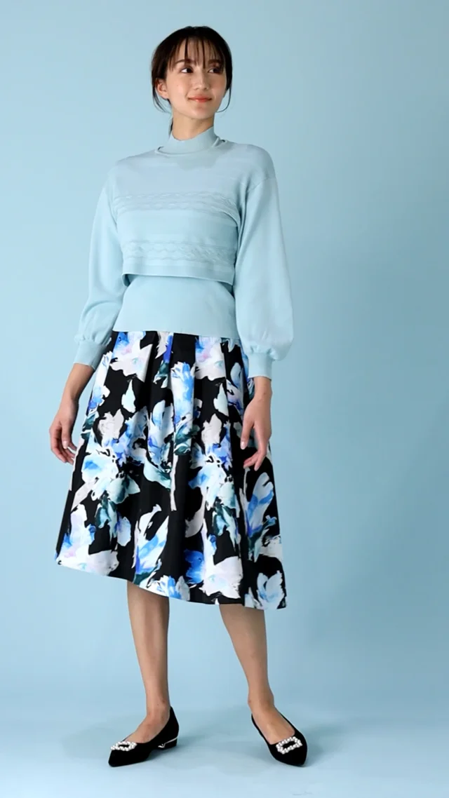 フローラルプリントスカート ｜ MORABITO SPELL（モラビトスペル）｜.K  