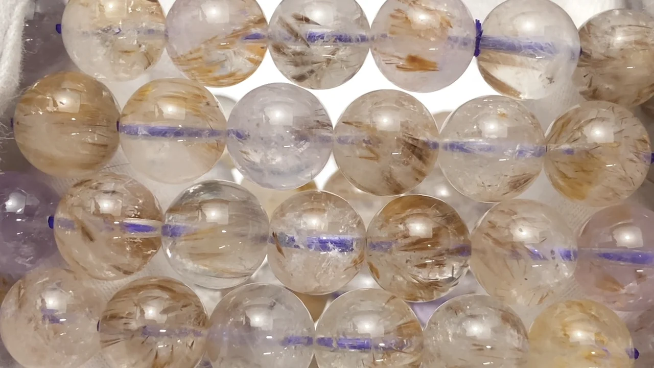 カコクセナイトインクォーツ ラウンド8・10・12mm 1連(ブレス カコクセナイトインクォーツ ラウンド8・10・12mm 1連(ブレス