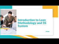 Lean Methodology and 5S System Introduction