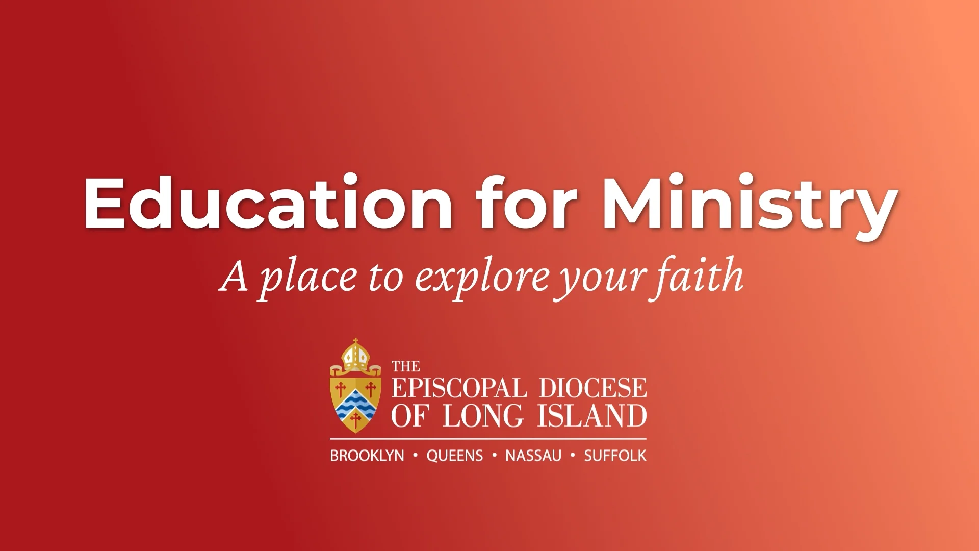 Education For Ministry Overview On Vimeo