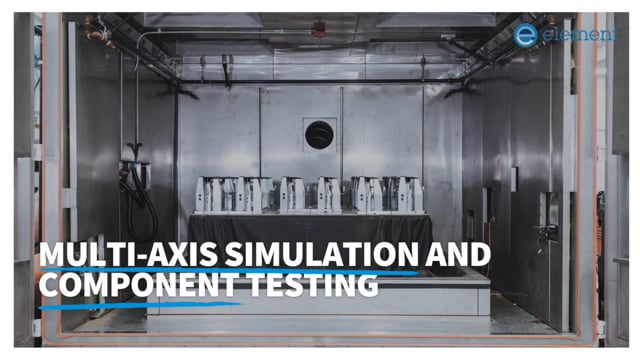 Multi-axis simulation and component testing