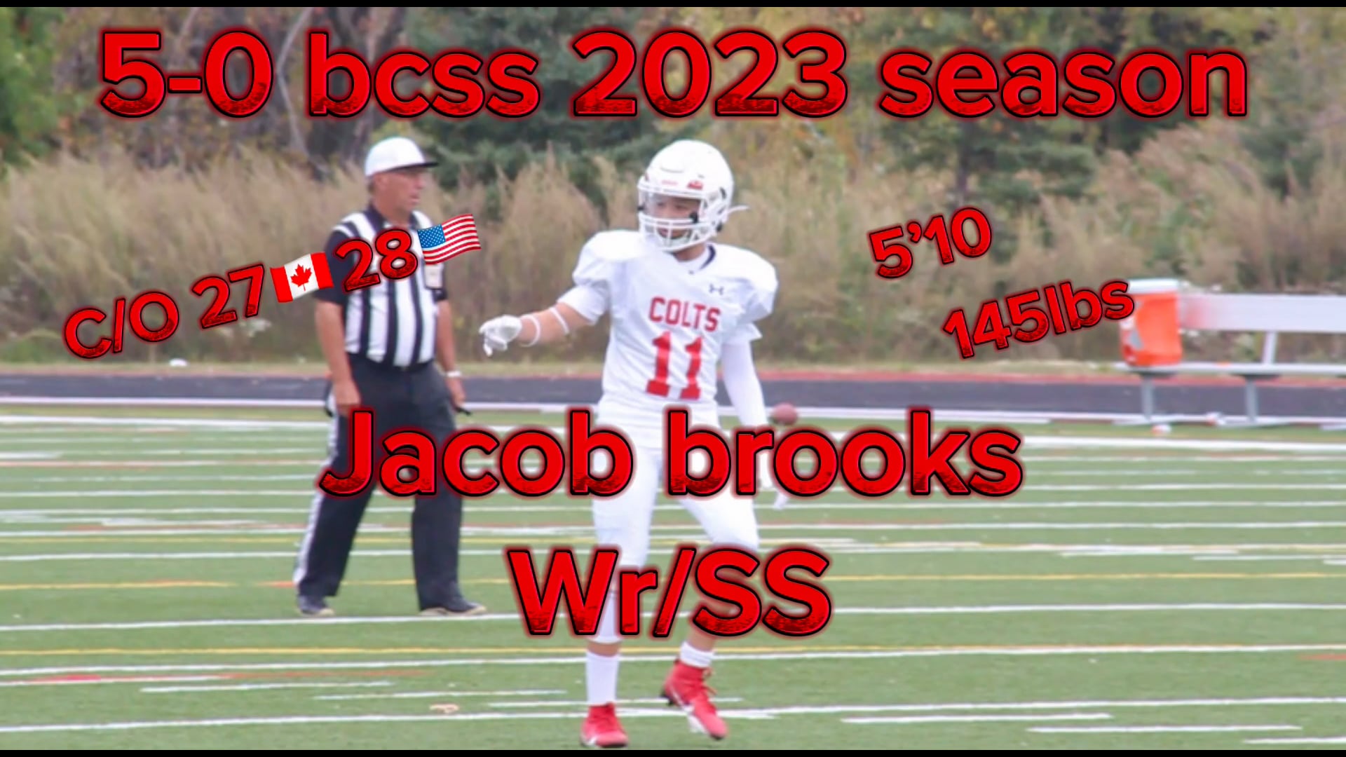 Watch jacob brooks's outside receiver film
