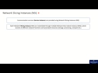 Network Slicing Instances (NSI)