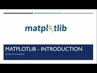 Matplotlib Introduction &amp; Features