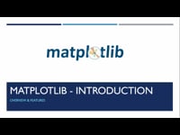 Matplotlib Introduction &amp; Features