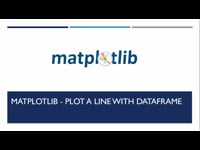 Plot a Line with DataFrame