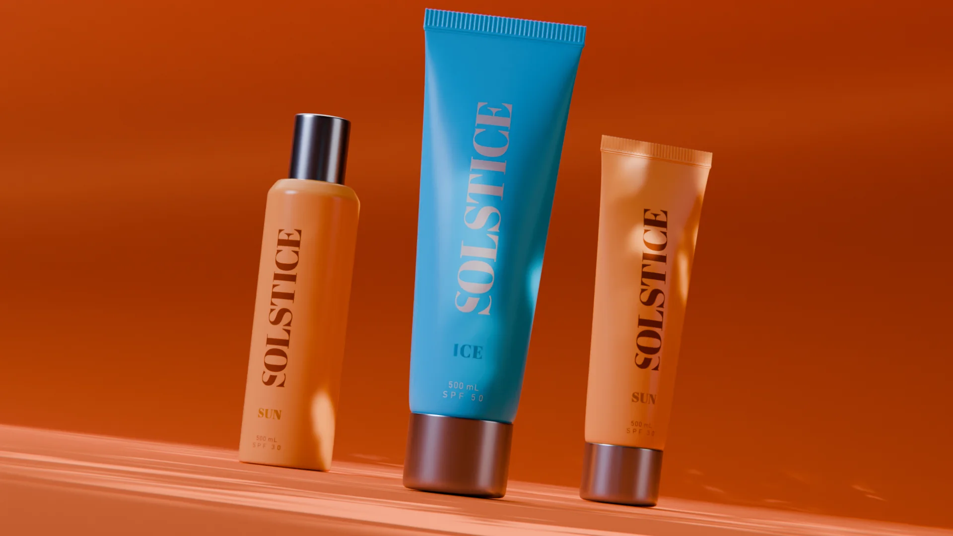 SOLSTICE - ICE | Sunscreen Product Render Animation