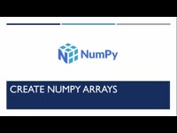 Create NumPy Arrays
