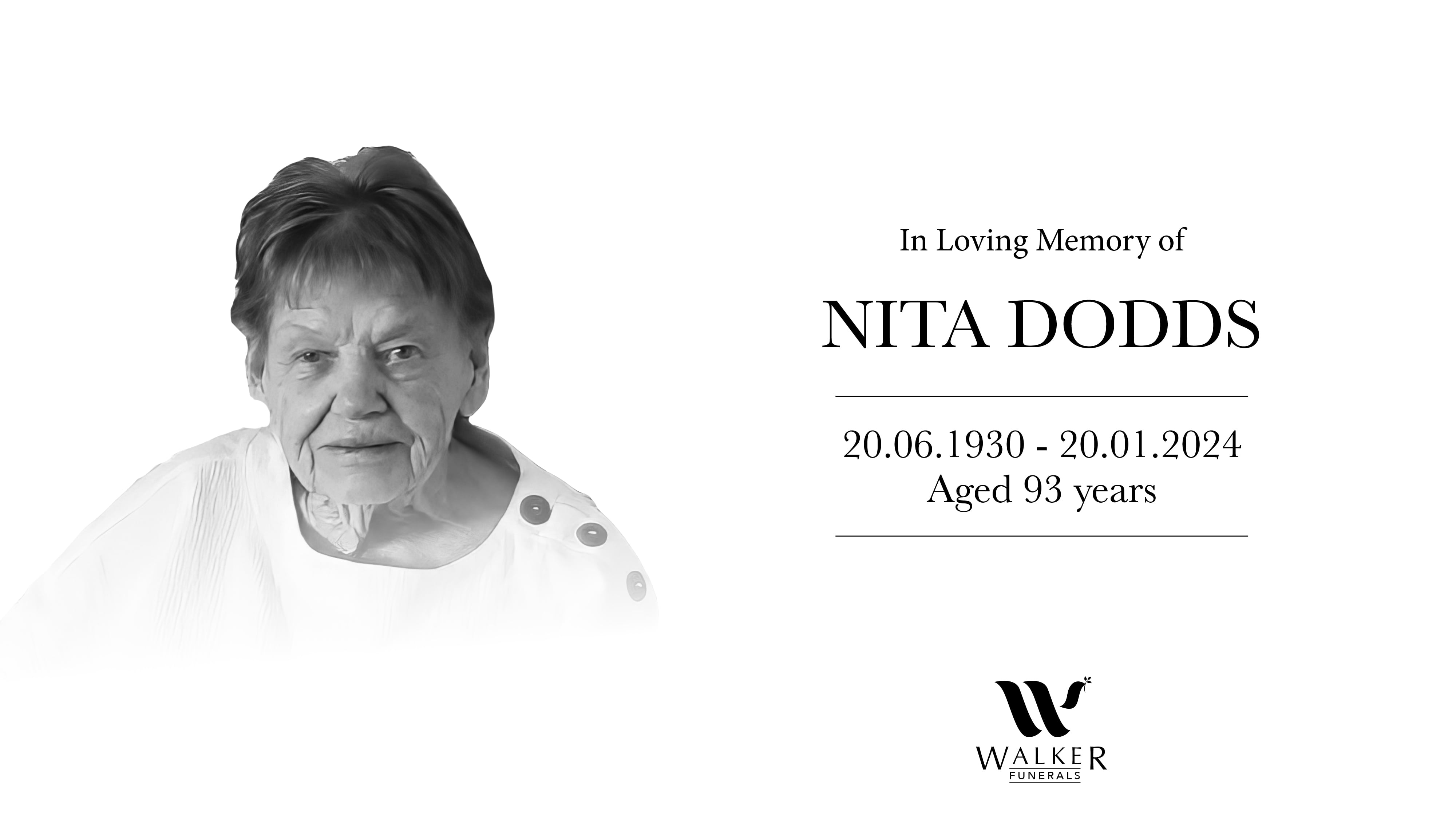 Robert B Walker Funerals - Nita Dodds On Vimeo