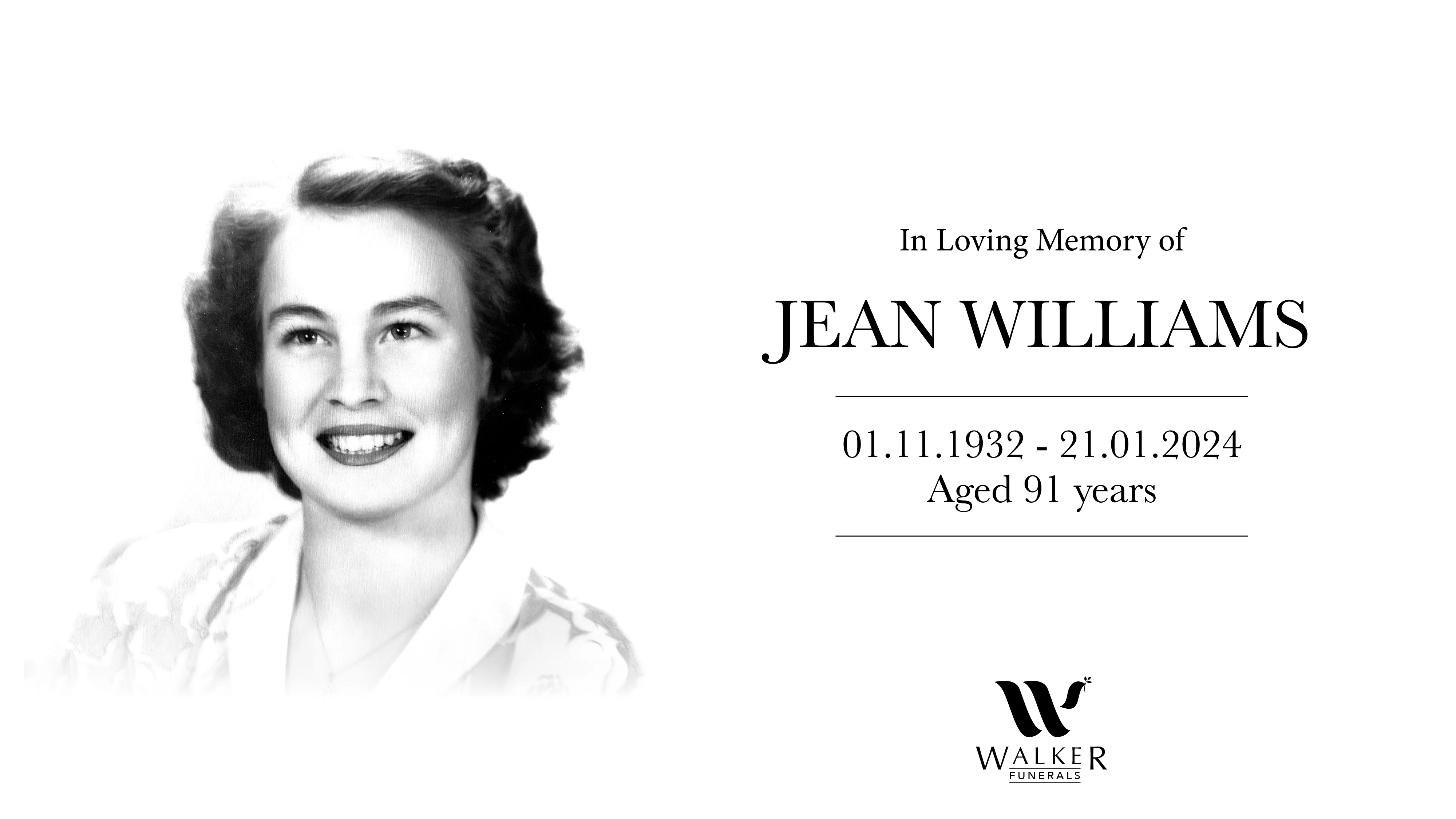 Robert B Walker Funerals Jean Williams on Vimeo
