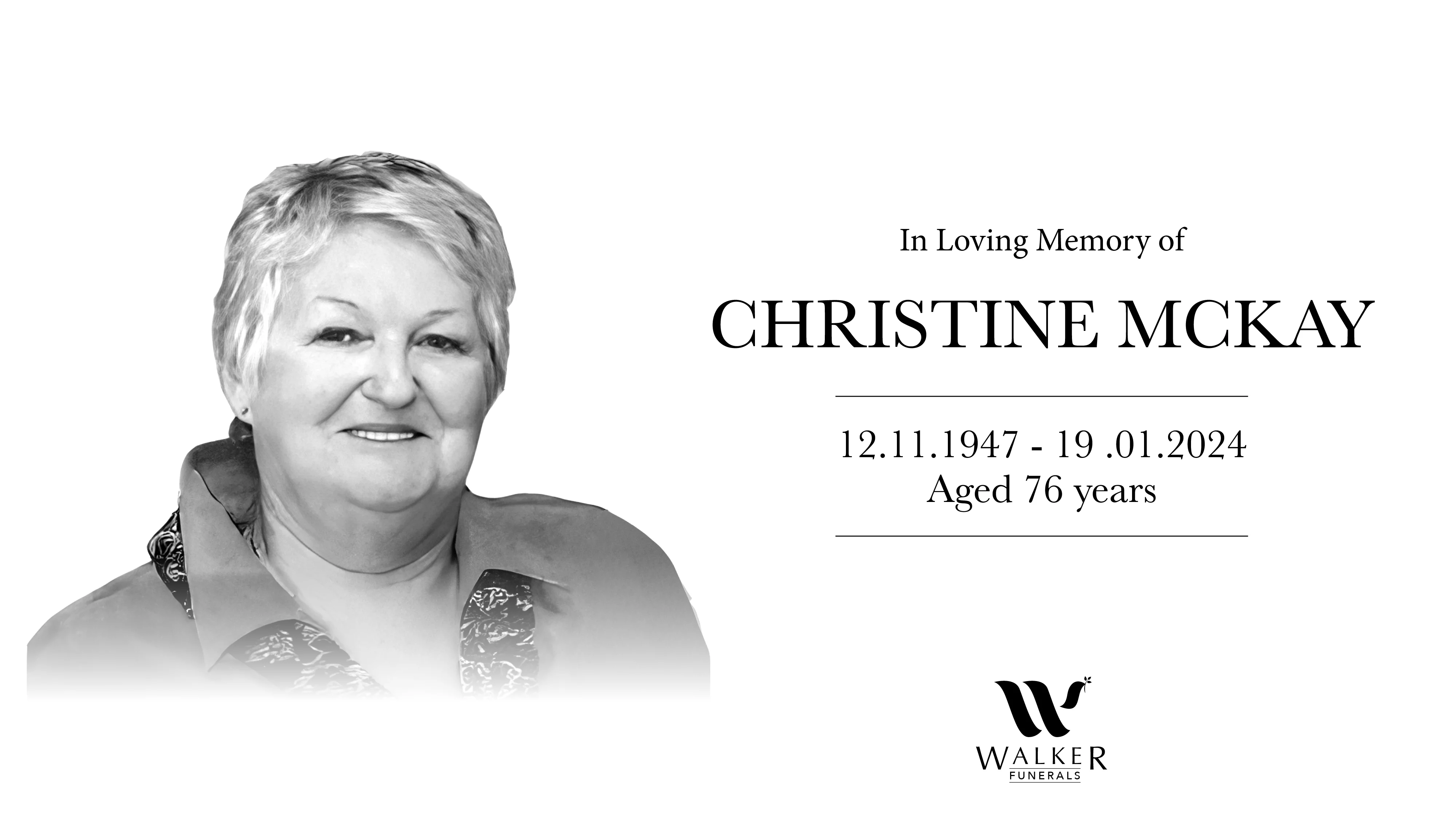 Robert B Walker Funerals Christine McKay on Vimeo