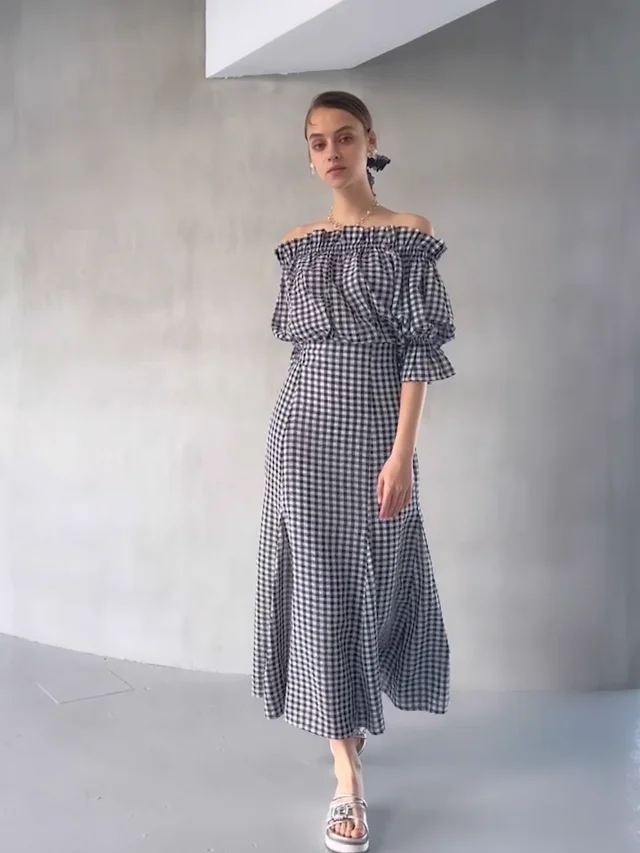 セットアップ着用可】バックレースアップマーメイドスカート  