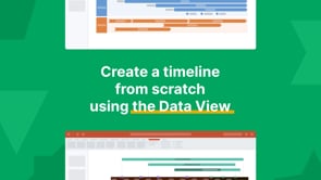 Create a timeline from scratch using the Data View | Office Timeline Fundamentals