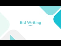 Lesson 01 :Bid Writing