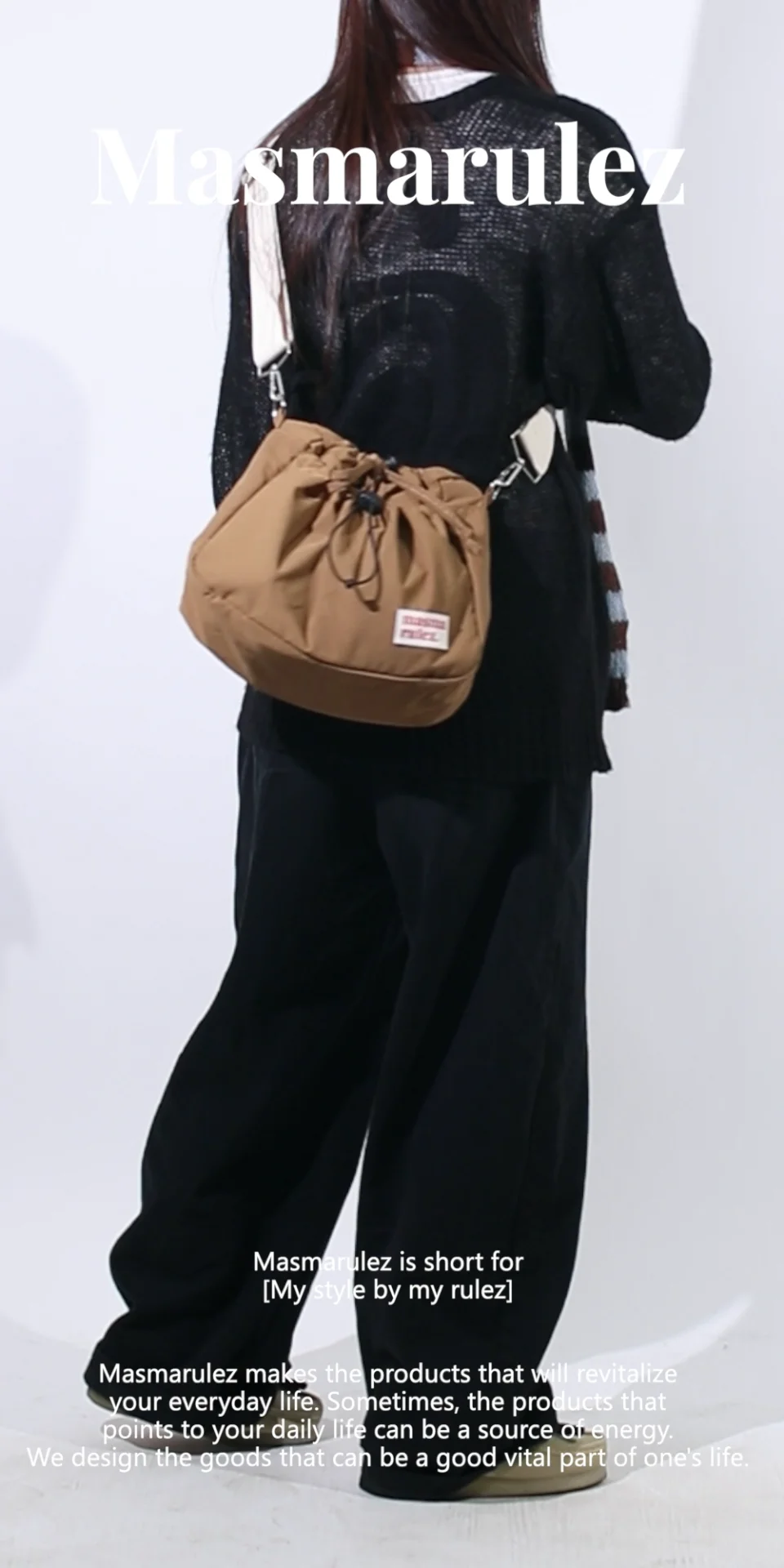 【MASMARULEZ】8 pocket cross bag☆韓国で大人気☆ 8 pocket cross bag-gray masmarulez官方網站