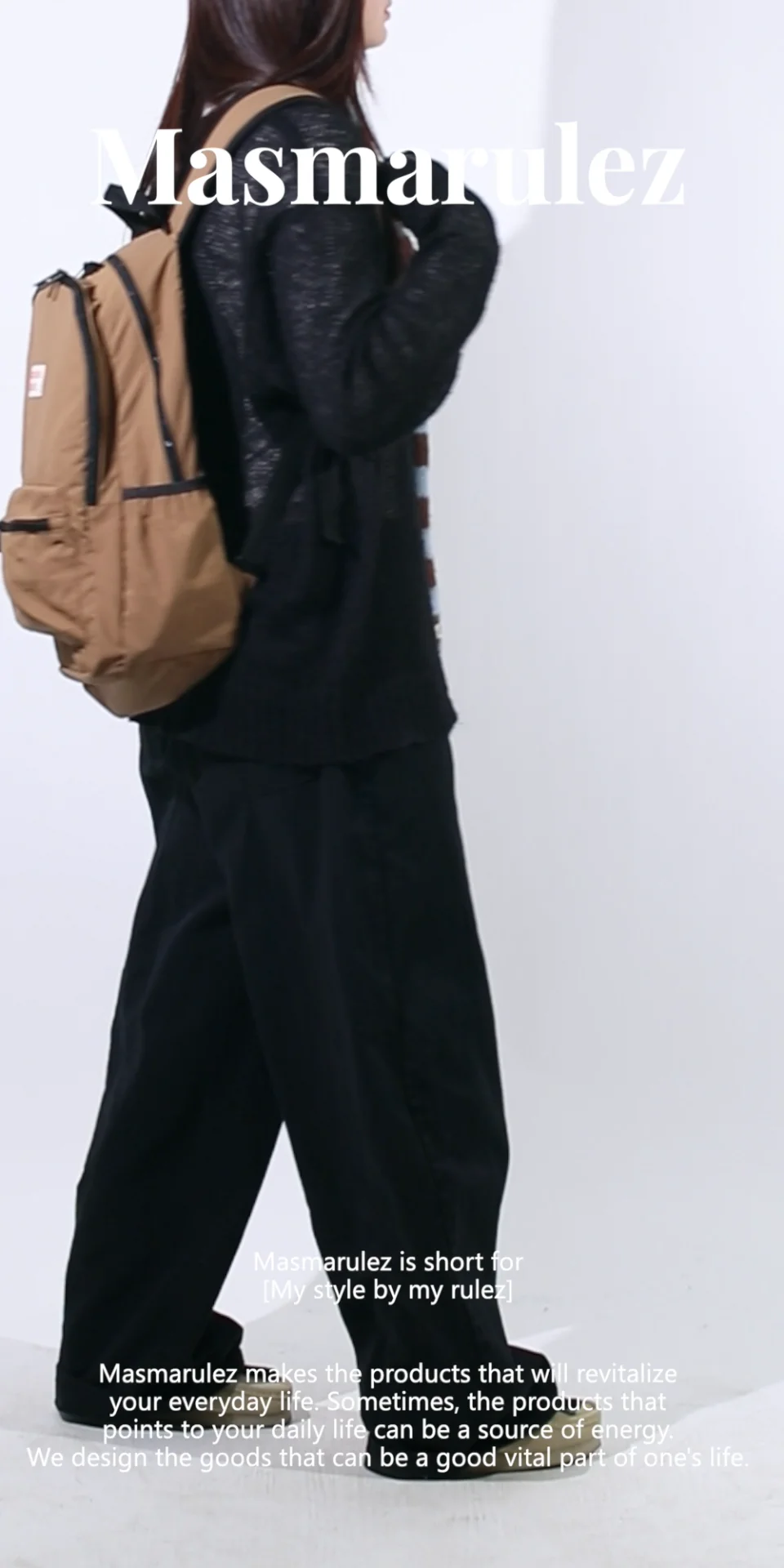 ★masmarulez★ Layered backpack _ Brown Item Masmarulez Layered backpack _ Brown | GVG