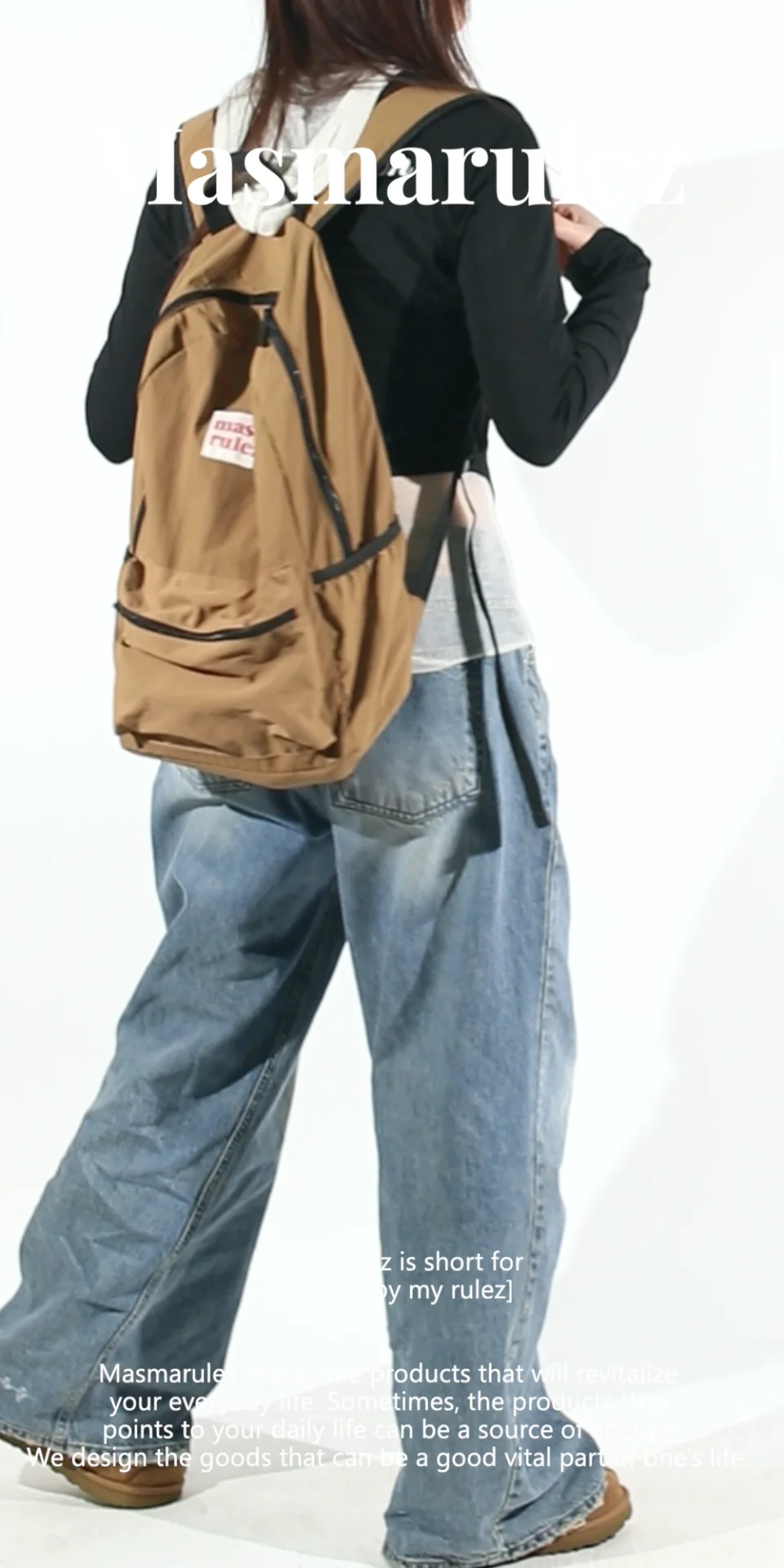 ◆masmarulez◆ Daily backpack Brown 5008846930 Daily backpack _ Brown : Masmarulez [마스마룰즈]