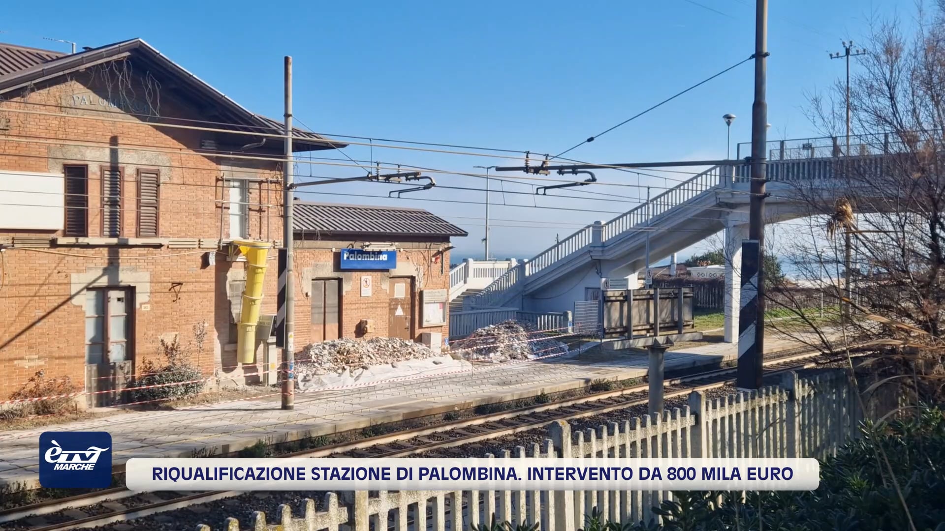 Riqualificazione della stazione di Palombina. Intervento da 800 mila euro - VIDEO
