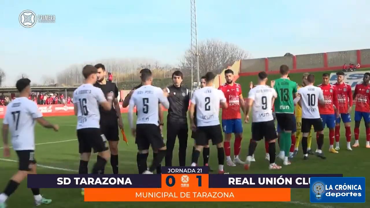 (RESUMEN Y GOL) SD Tarazona 0-1 Real Unión Club / Jor. 21 - Primera Rfef / Fuente: Web de la Rfef