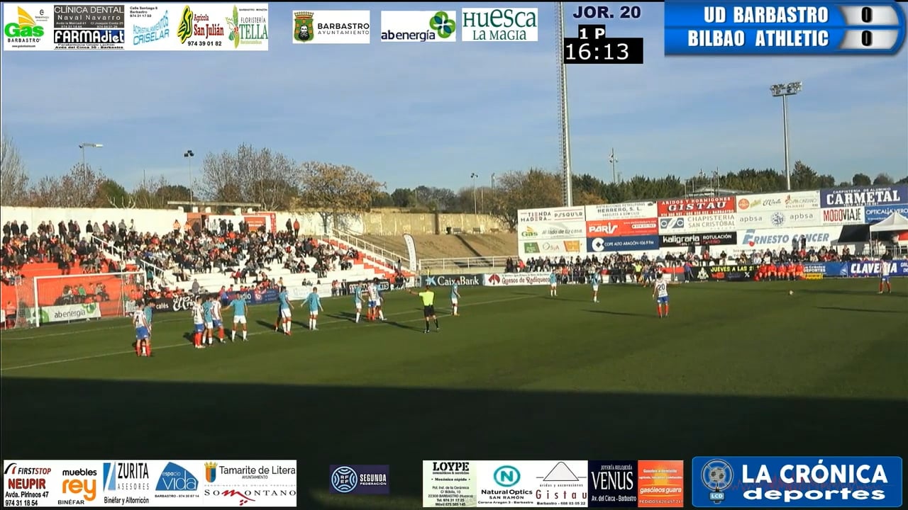 (RESUMEN) UD Barbastro 0-0 Bilbao Athletic / Jor. 20 - Segunda Rfef