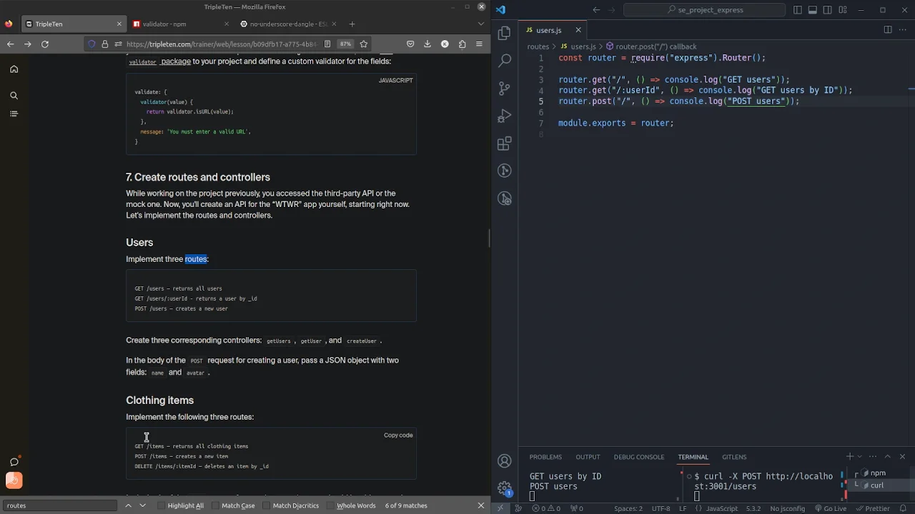 Project 12 Part 5 - User Controllers on Vimeo