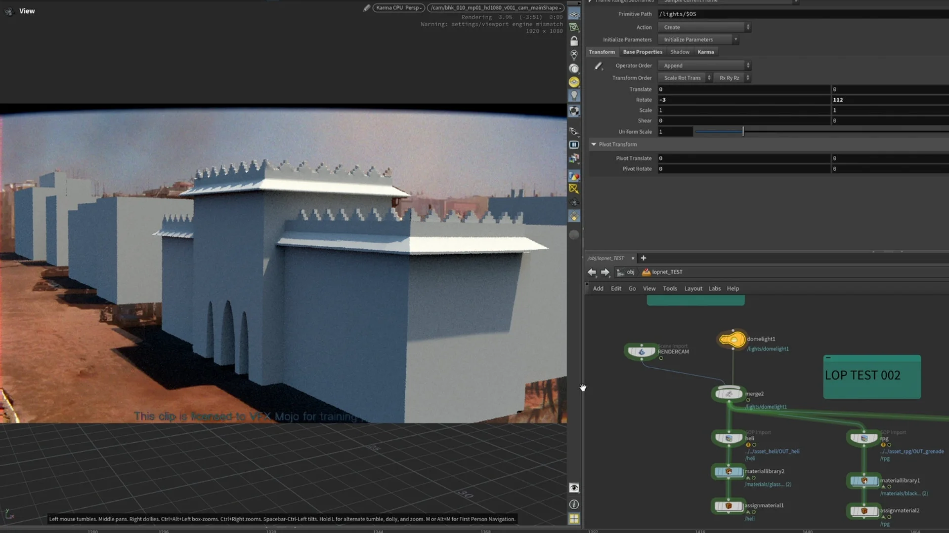 5. Lighting & LOPs Test on Vimeo