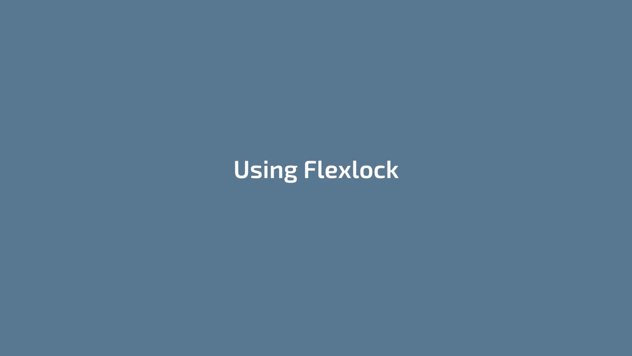Using Flexlock