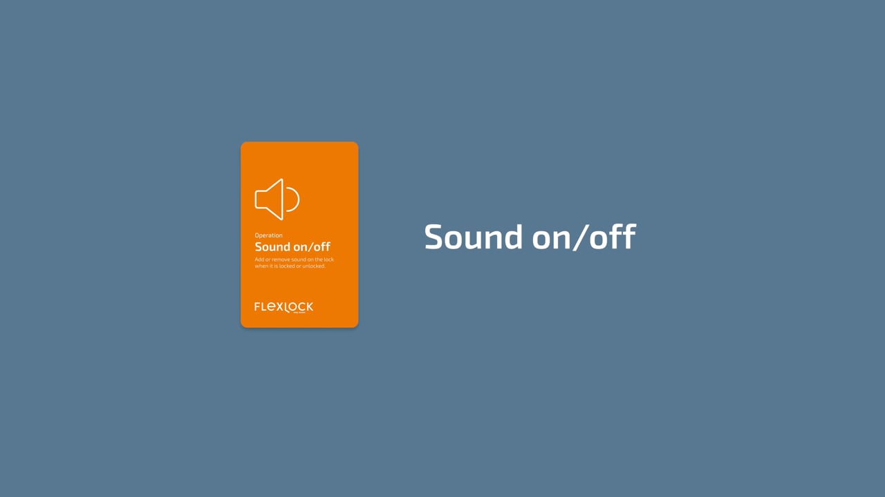 Sound on/off
