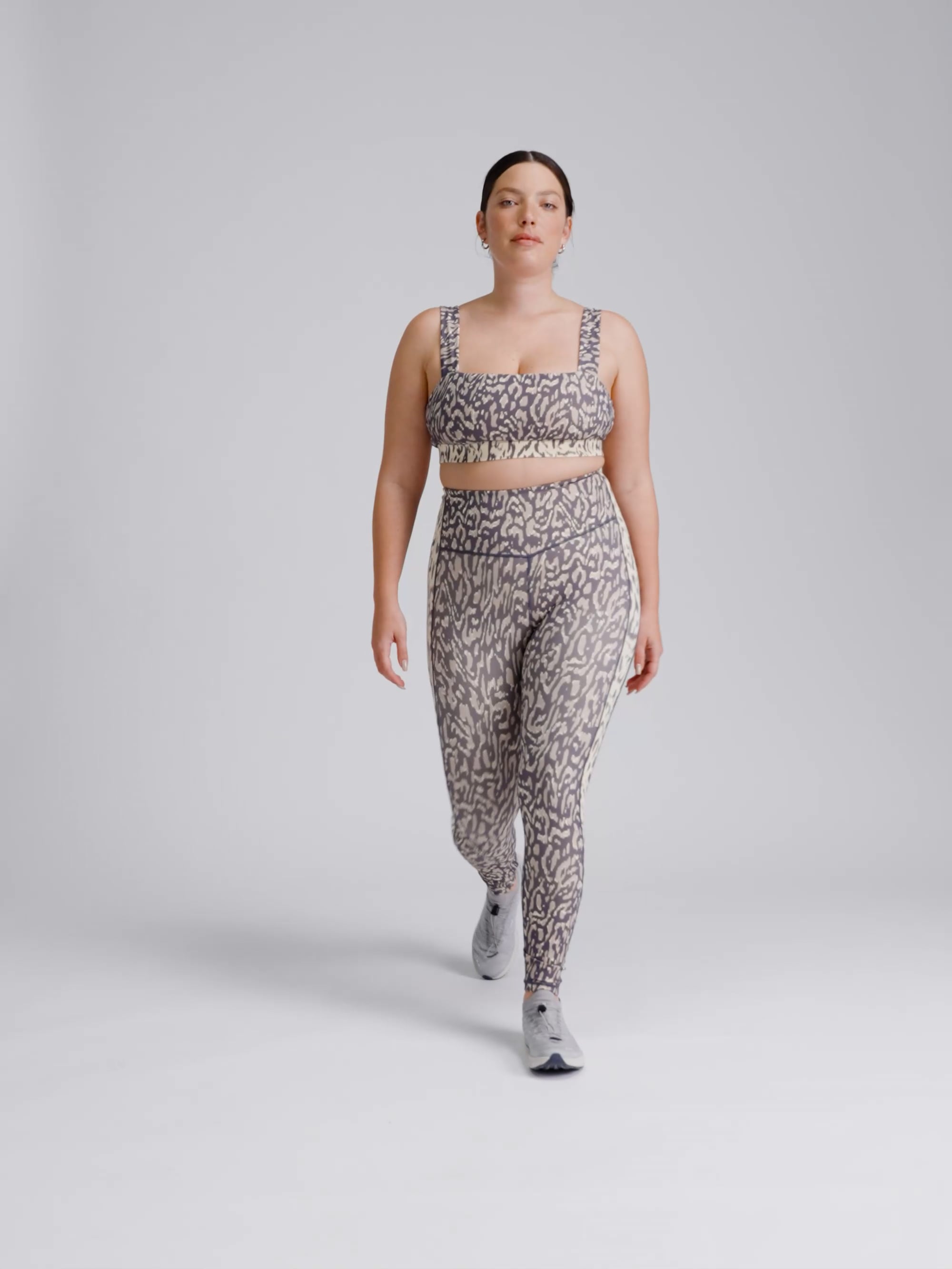 טייץ פסים squat proof באורך ”25 מבד nero