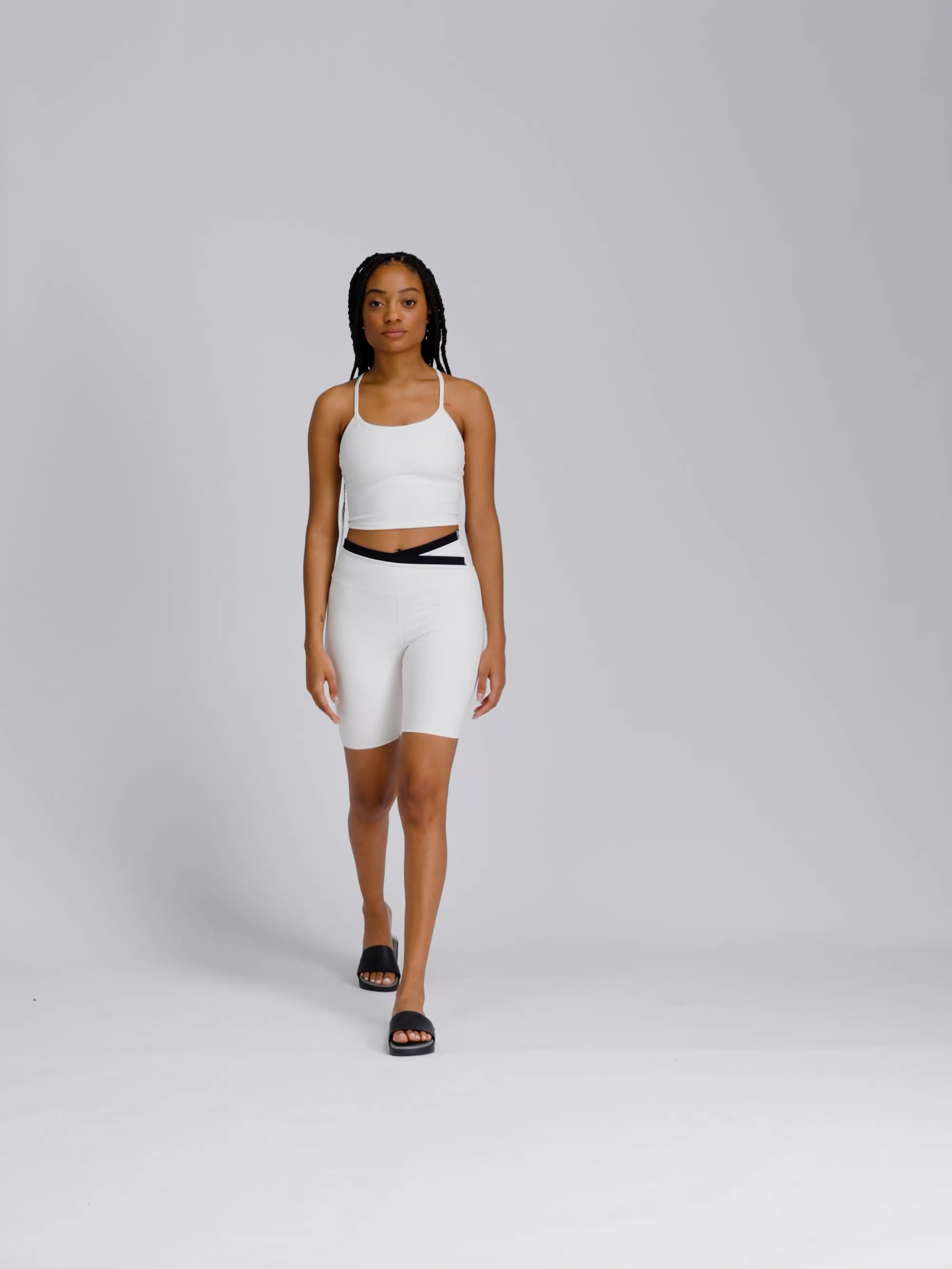 גופיית קרופ עם חזיה מובנית גב Y מבד ilios