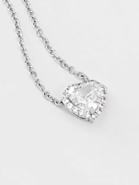 Heart with Micro Pave Pendant (2.5 CT)