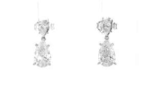 3.00 ct. t.w. Pear-Shaped Lab-Grown Diamond Drop Earrings in 14kt White Gold